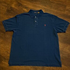 Polo by Ralph Lauren Men's indigo mesh  Polo Shirt